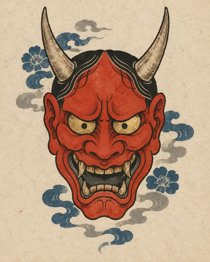 Hannya (般若) tattoo design