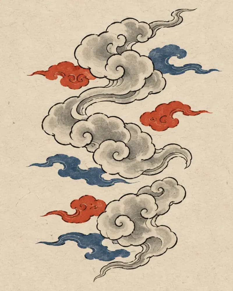 Clouds (雲) tattoo design