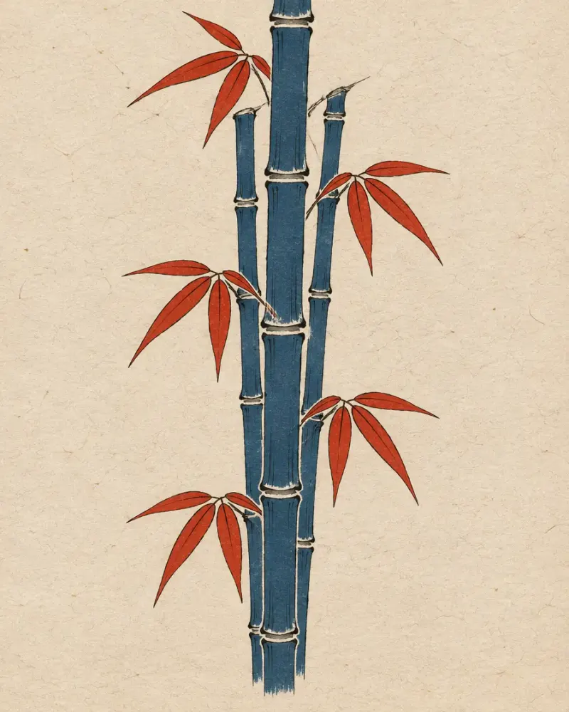 Bamboo (竹) tattoo design